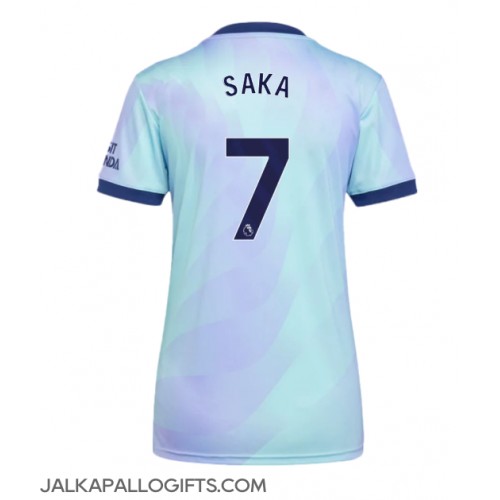 Arsenal Bukayo Saka #7 Kolmaspaita Naiset 2024-25 Lyhythihainen